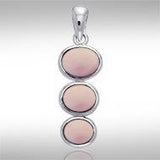 Tiered Cabochon Silver Pendant TPD738 - Jewelry