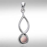 Infinity Cabochon Silver Pendant TPD739 - Jewelry