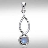 Infinity Cabochon Silver Pendant TPD739 - Jewelry