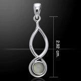 Infinity Cabochon Silver Pendant TPD739 - Jewelry
