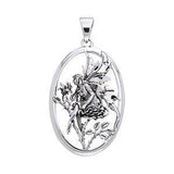 Rose Red Fairy Silver Pendant TPD871 - Jewelry