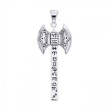 Zodiac Axe Silver Pendant TPD877 - Jewelry