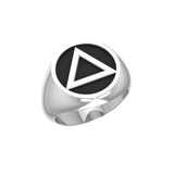 AA Symbol Sterling Silver Ring TR117