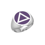 AA Symbol Sterling Silver Ring TR117