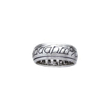 Stylized Elven Ring of Power Silver Spinner TR3781 - Jewelry