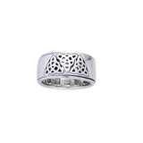 Triquetra Silver Spinner Ring TR3816