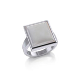 Square Inlaid Stone Ring TR3837 - Jewelry