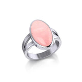 Large Oval Inlaid Stone Ring TR3856 - Jewelry