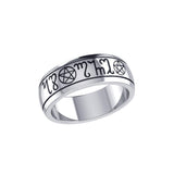 Theban Silver Handfasting Ring TRI057 - Jewelry