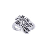 Celtic Raven in Revelation Ring TRI1033