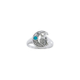 Celtic Wolf Moon Ring TRI1543 - Jewelry