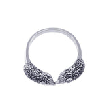 Kissing Porcupines Silver Adjustable Wrap Ring TRI1804 - Jewelry