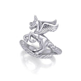 Enchanted Sterling Silver Mythical Unicorn Ring TRI1827 - Jewelry