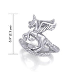 Enchanted Sterling Silver Mythical Unicorn Ring TRI1827 - Jewelry