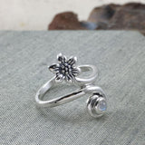 Flower Silver Ring TRI1874 - Jewelry