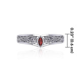 Silver Filigree Millennium Ring with Gemstone TRI1913 - Jewelry