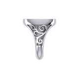 Compass Silver Signet Men Ring TRI1964 - Jewelry