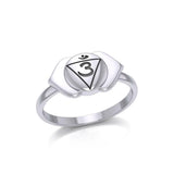 Ajna Third Eye Chakra Sterling Silver Ring TRI2041 - Jewelry