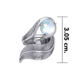 Stone Feather Silver Ring TRI2291