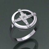 Saint Brigids Cross Silver Ring TRI2293