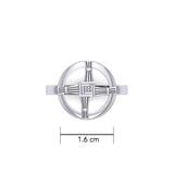 Saint Brigids Cross Silver Ring TRI2293