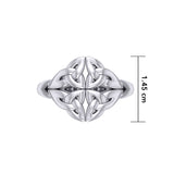 Celtic Knotwork Silver Ring TRI2356