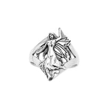 Dance her way to your heart ~ Sterling Silver Jewelry Dancing Fairy Ring TRI522 - Jewelry