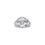 Protection Pentacle Silver Ring
