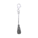 Silver Broomstick Charm
