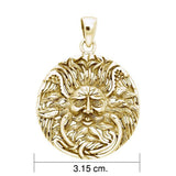 Belenos Celtic Sun God Gold Vermiel Pendant VPD1581 - Jewelry