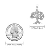 Tree of Life 14K White Gold Pendant WPD3915