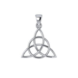 The Divine Power of the Triquetra ~ 14K White Gold Pendant WTP3378