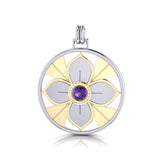 Symbol Of Femininity Silver and Gold Pendant by Sibylle Grummes Unruh MPD1240 - Jewelry