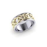 Celtic Knot Silver and Gold Ring MRI1206