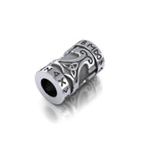 Thor Hammer with Rune Symbol Silver Bead TBD361 - Jewelry