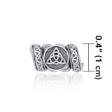 Triquetra with Celtic Accented Silver Bead TBD363 - Jewelry