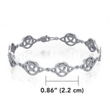 Celtic Trinity Knot Silver Bracelet TBG083 - Jewelry