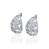 Celtic Claddagh  Silver  Post Earrings TER1673