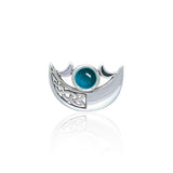 Be enchanted by the Crescent Moon celestial beauty ~ Sterling Silver Necklace with Gemstone TP3263 - Jewelry