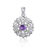 Sahasrara Crown Chakra Silver Pendant TPD1973 - Jewelry