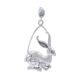Rabbit Ostara Sterling Silver Pendant TPD4737 - Jewelry