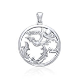 Phoenix Om Sterling Silver  Pendant TPD5108