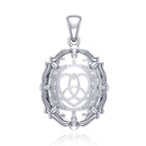 Trinity Heart Sterling Silver Pendant with Natural Clear Quartz TPD5112 - Jewelry