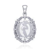 Fairy Sterling Silver Pendant with Natural Clear Quartz TPD5126 - Jewelry