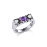 Triple Moon Goddess Ring TR3704 - Jewelry